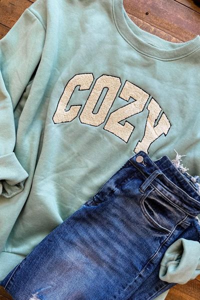 Cozy Teal Sweatshirt