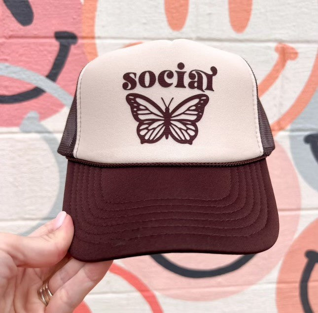 Trucker Hat - Social Butterfly