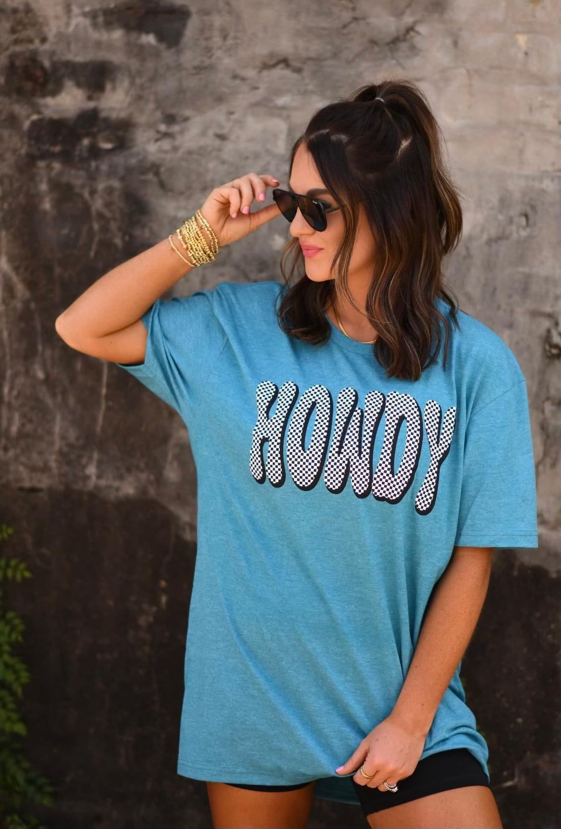 Howdy Checkered Tee